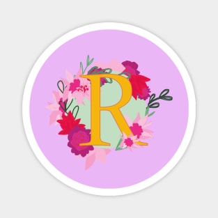 Monogram R, Personalized Initial Magnet